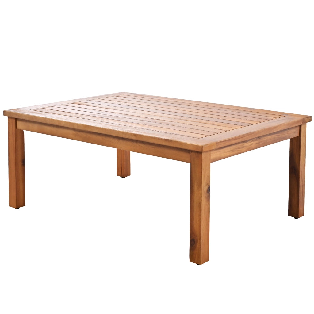 Set da giardino 3 pezzi con 2 divani e tavolo in legno di acacia grigio