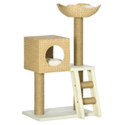Tiragraffi per Gatti con Cuccia e Grotta ¨C Xylo ¨C Altezza 100,5 cm