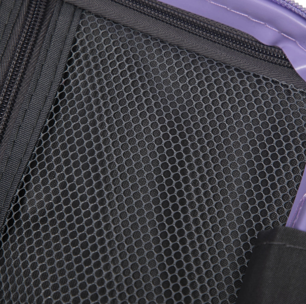 Set valigie rigide 19" con beauty case 14" in ABS blu e viola HOMVRA