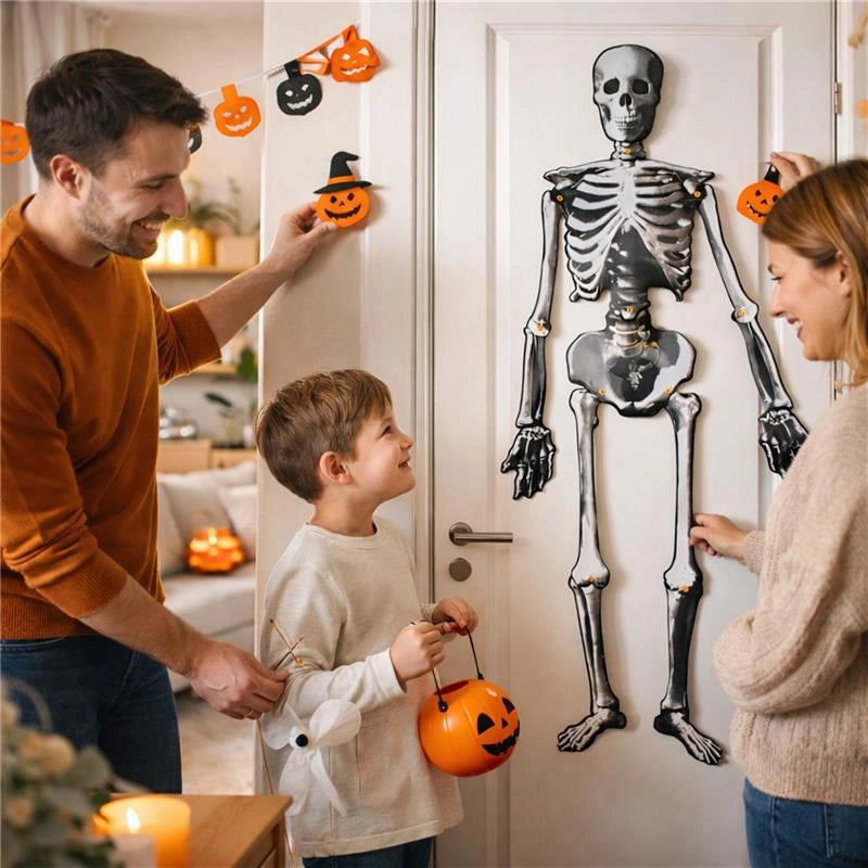 SCHELETRO HALLOWEEN 2PZ DA APPENDERE CM.130