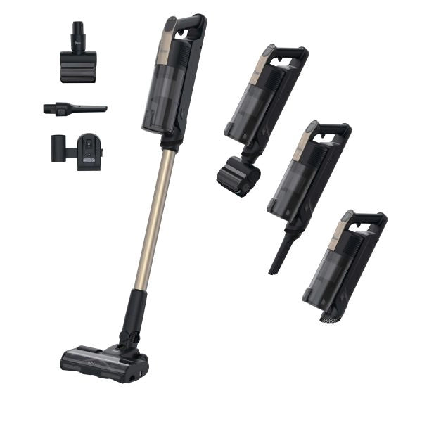 Hoover hf310p 011 aspirapolvere a bastone 2 in 1 batteria secco hepa senza sacchetto 0,7 l 400 w nero, metallico 2,5 ah - 39401114