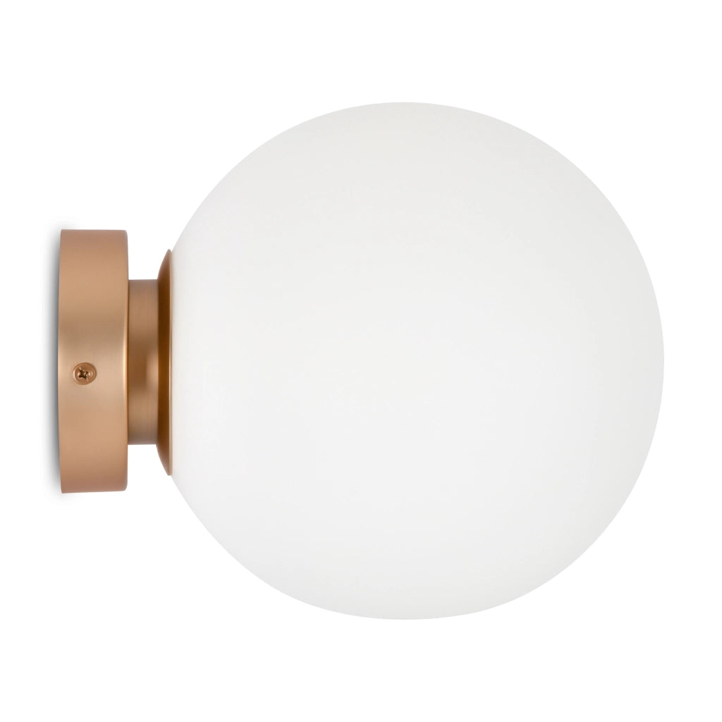 Applique Maytoni Basic Form globo bianco ottone MOD321WL-01G3