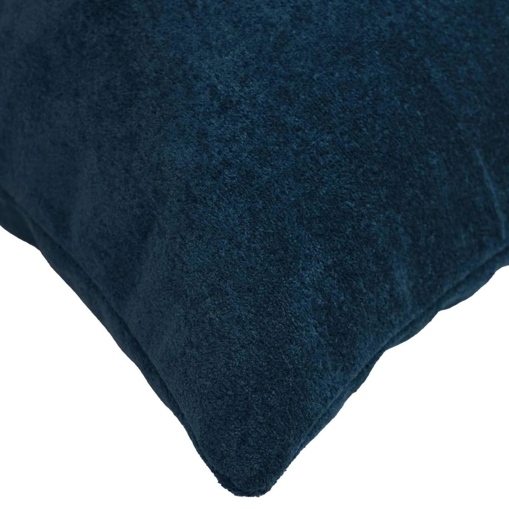 Cuscino con cuscino HEERLEN 2 pz Blu Fleece in microfibra 927440