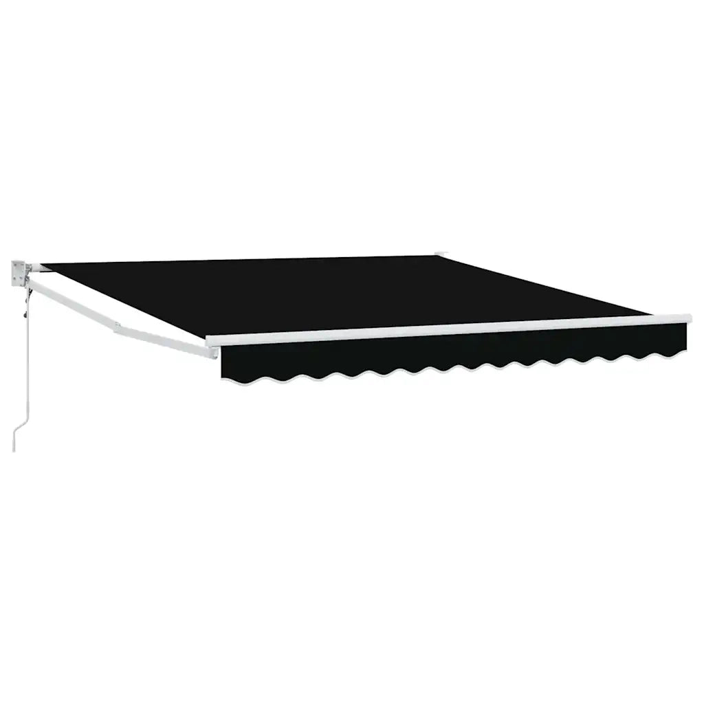 Tenda da Sole | Tenda Retrattile Nero 350 x 250 cm Tessuto