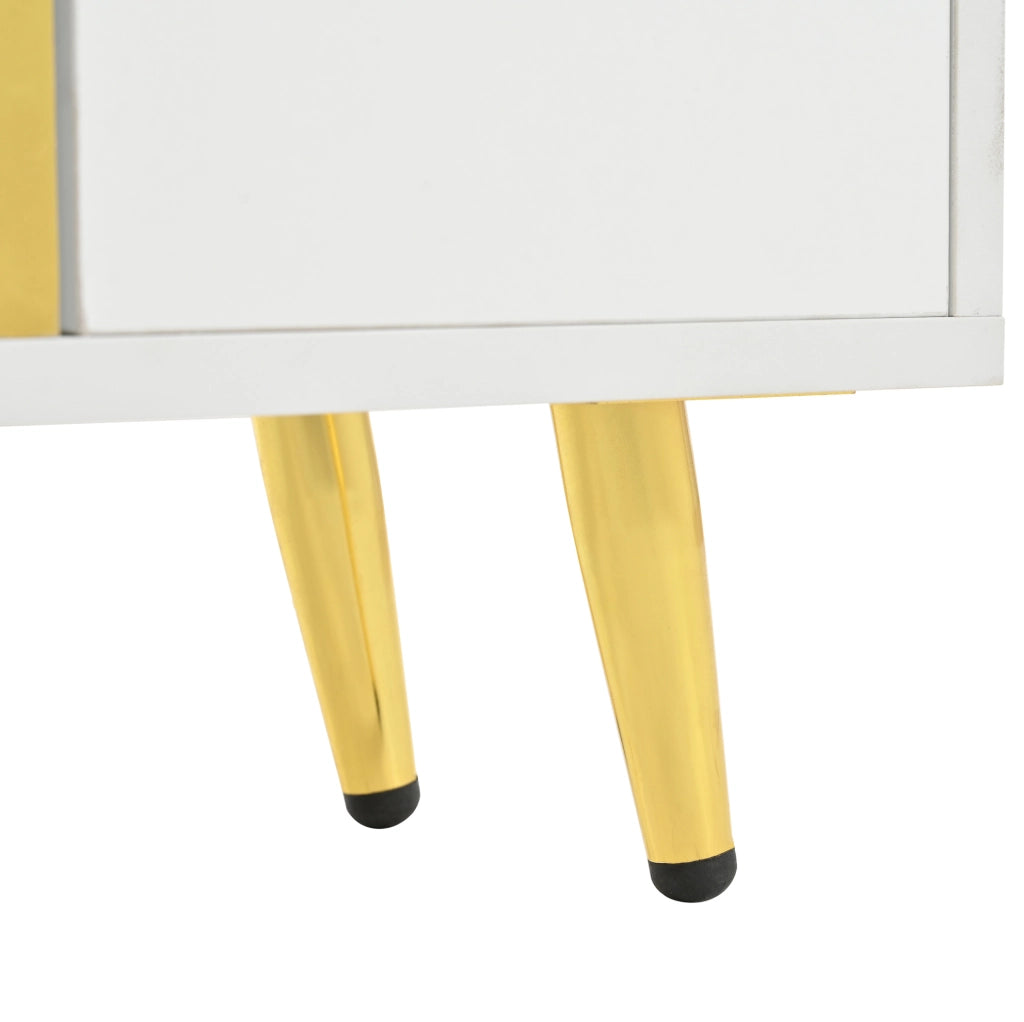 Scarpiera bianca 80x25x96 cm con LED 16 colori e app
