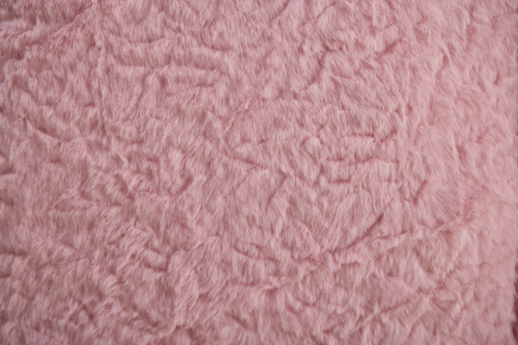 Puff finto pelo con cuscino e pouf ¨C Minimal ¨C rosa