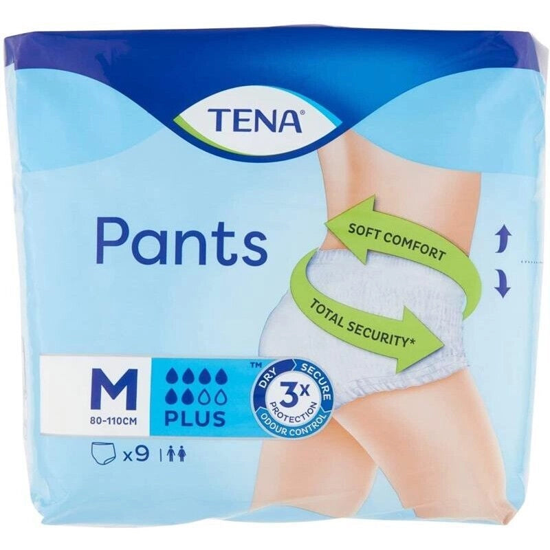 TENA LADY PANTS PLUS TAGLIA MEDIUM 9 PEZZI
