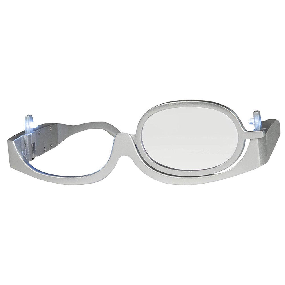 Trade Shop - Occhiali Per Makeup Trucco Ingrandimento Con Luce Led Laterale Lente Regolabile -