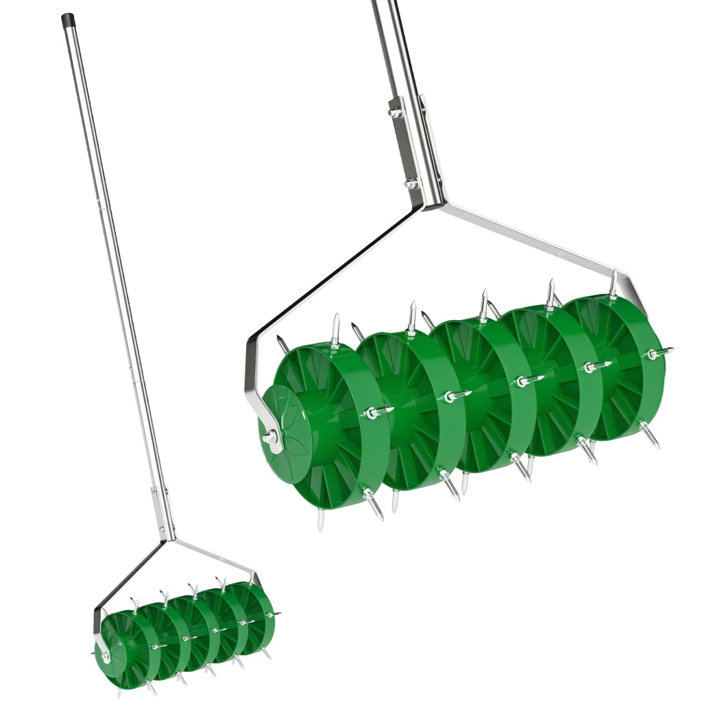 Rullo Aeratore per Prato con Chiodi ¨C Xylo ¨C Manico Smontabile 100cm Larghezza 45cm