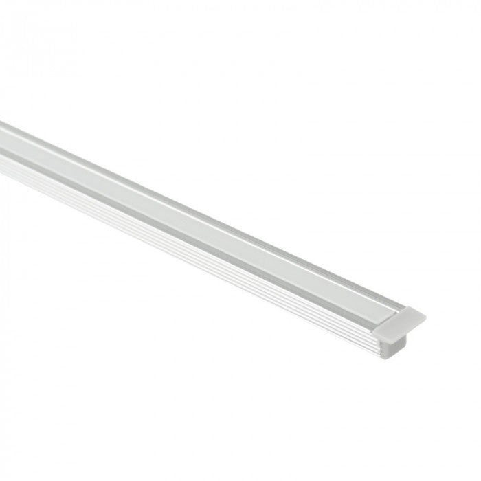 Profilo LED PW02 incasso anodizzato diffusore opale 2m Ecolight