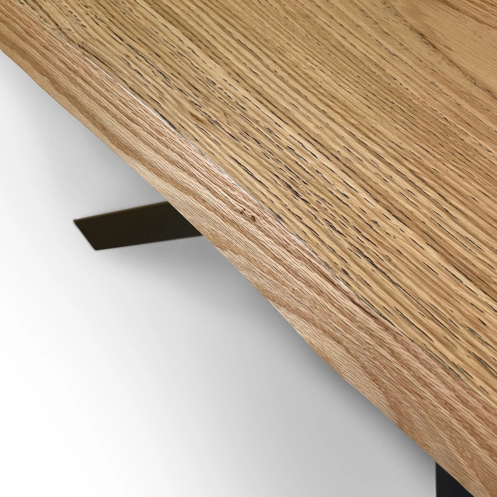 Tavolo fisso 90x200 cm Versalux scortecciato rovere gambe antracite