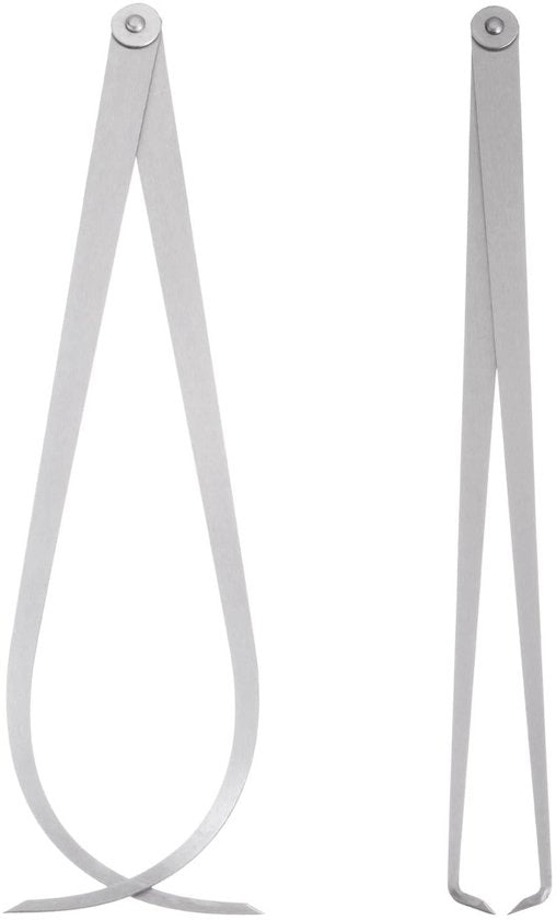 Schiacciastriscia 35,5 cm - Acciaio Inox - Dimensioni Esterne - Diametro Interno - Resistente alla Corrosione - Alta Durezza