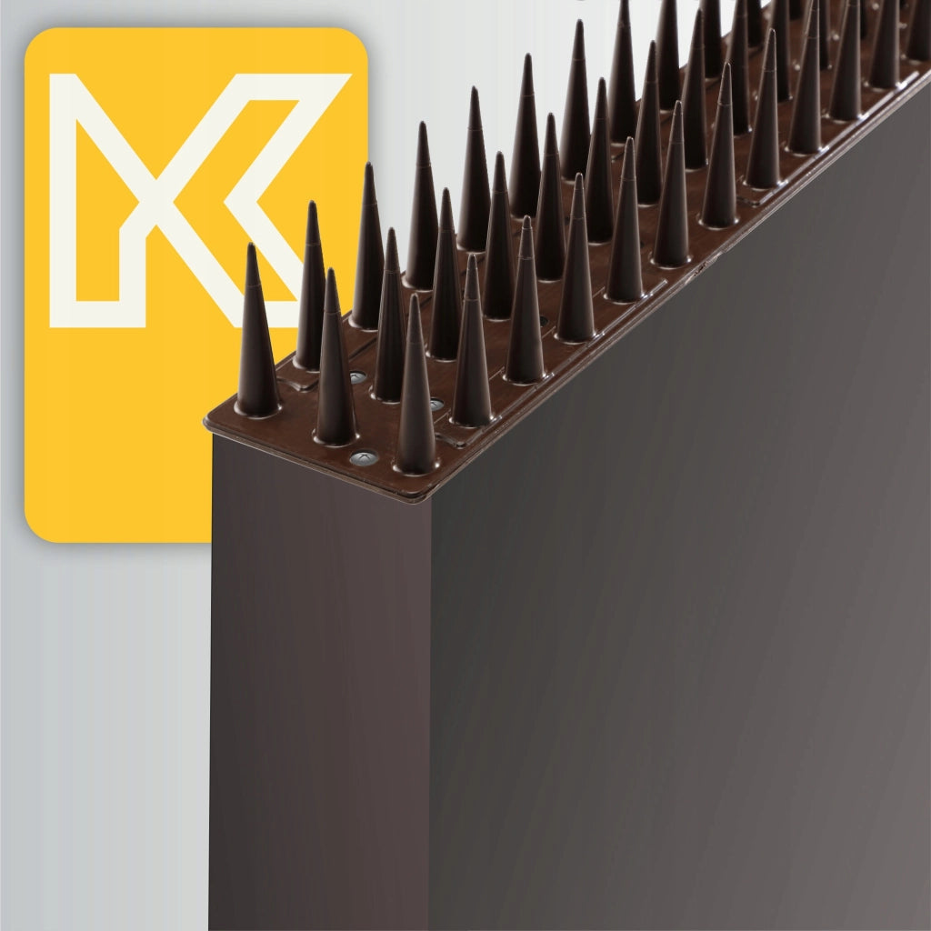 Punte anti-piccioni KADAX, 51 cm, in plastica densa e resistente, 6 pezzi