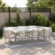 Telo trasparente con occhielli, 2x5 m, in PVC, compatto e resistente, ideale per coperture esterne, giardino e campeggio