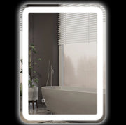 Specchio bagno LED 50x70 cm con antiappannamento e touch