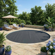 Copertura per piscina extra pesante Nero Ø 300 cm 0,4 mm PE 42034564