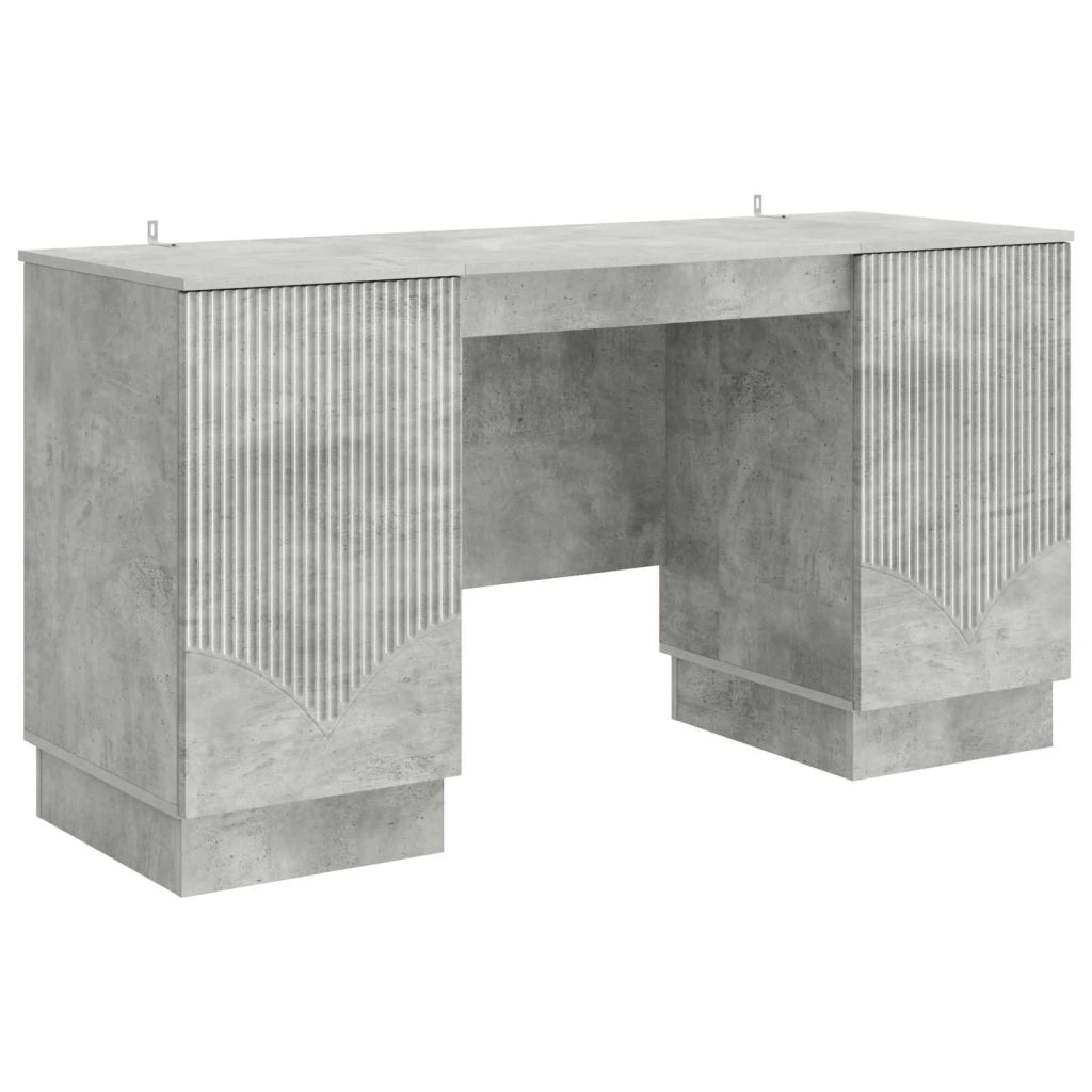 Scrivania Grigio Cemento 142,5 x 50 x 75 cm 3414624