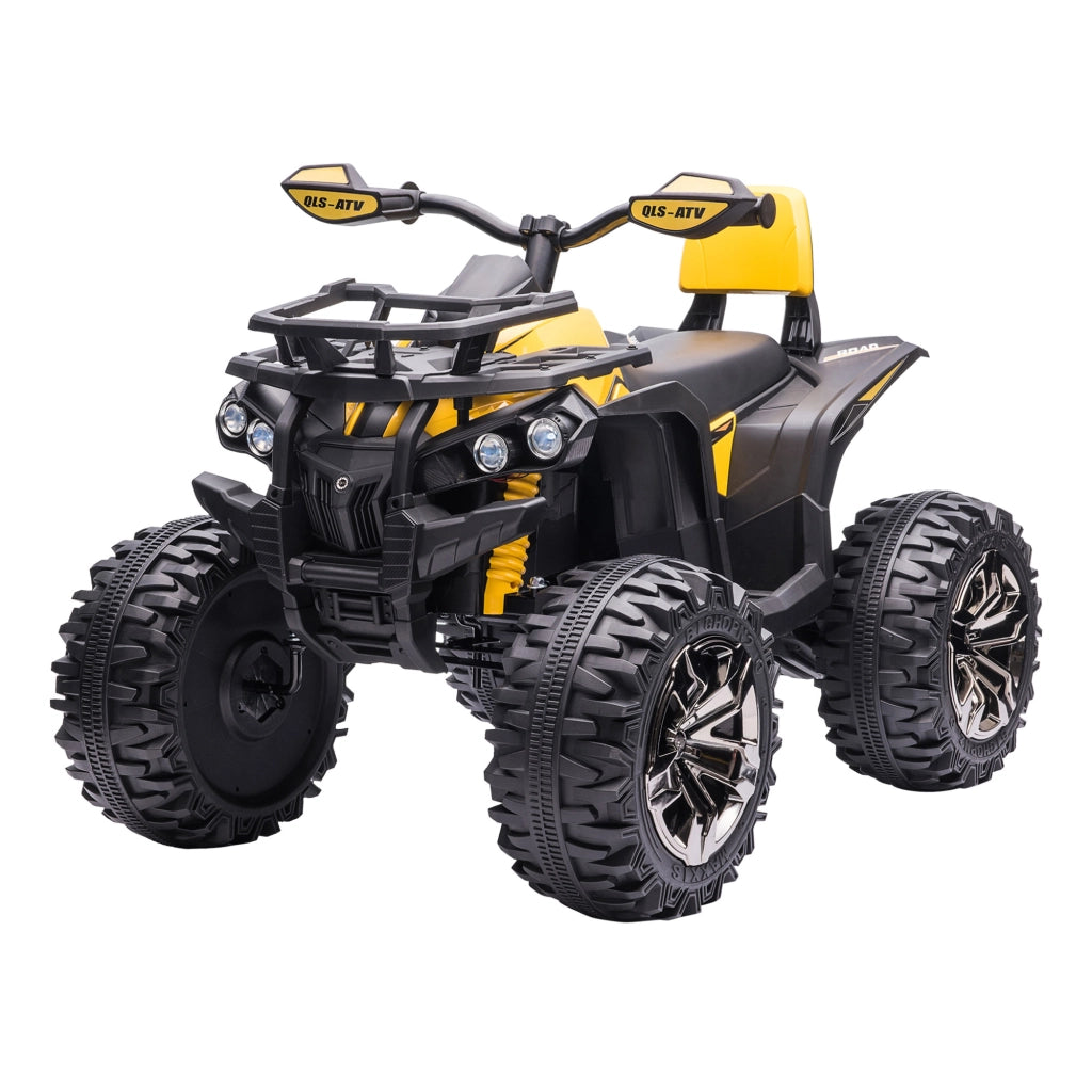 Quad Buggy Elettrico per Bambini 12V ¨C Xylo ¨C Giallo e Nero con Luci e Suoni