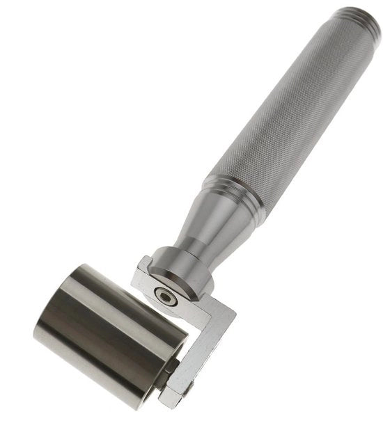Rollatrice per carta da parati in lega di alluminio maniglia in acciaio inossidabile ruote in acciaio inossidabile - Lunghezza 17cm - Larghezza 3.4cm - Durevole - Adatta per carta da parati PVC e tessuti - Rollatrice per pareti