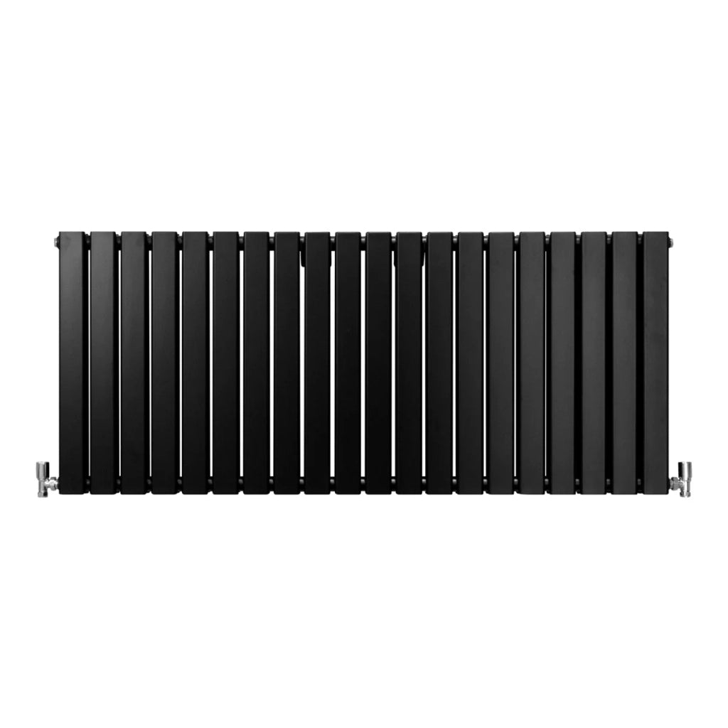 Radiatore Termosifone Termoarredo Design Piatto Pannello Elementi Nero opaco