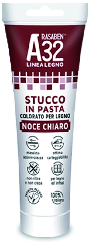 Rasaben STUCCO IN PASTA COLORATO PER LEGNO A32 MOGANO ml. 150 6.00 pz