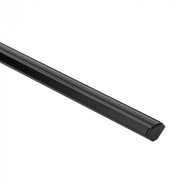 Profilo LED angolare R02 nero, schermo trasparente 2m Ecolight