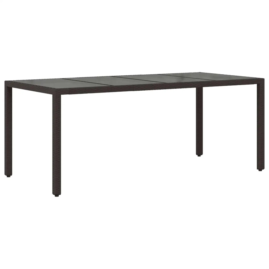 Set da pranzo per esterni 9 pz Nero polyrattan 3448941