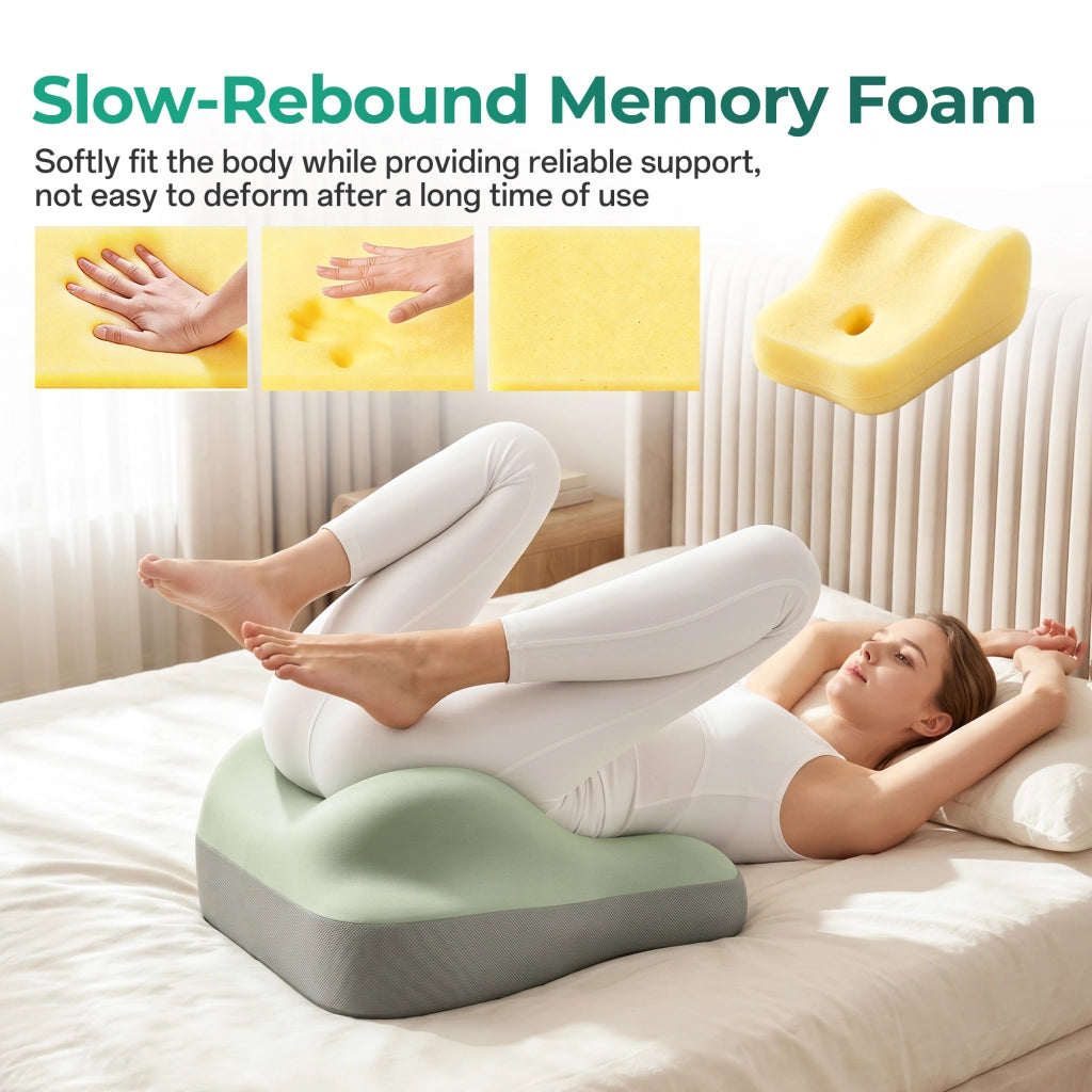 Cuscino per Coppie Intimo ¨C Minimal ¨C Grigio Verde Memory Foam