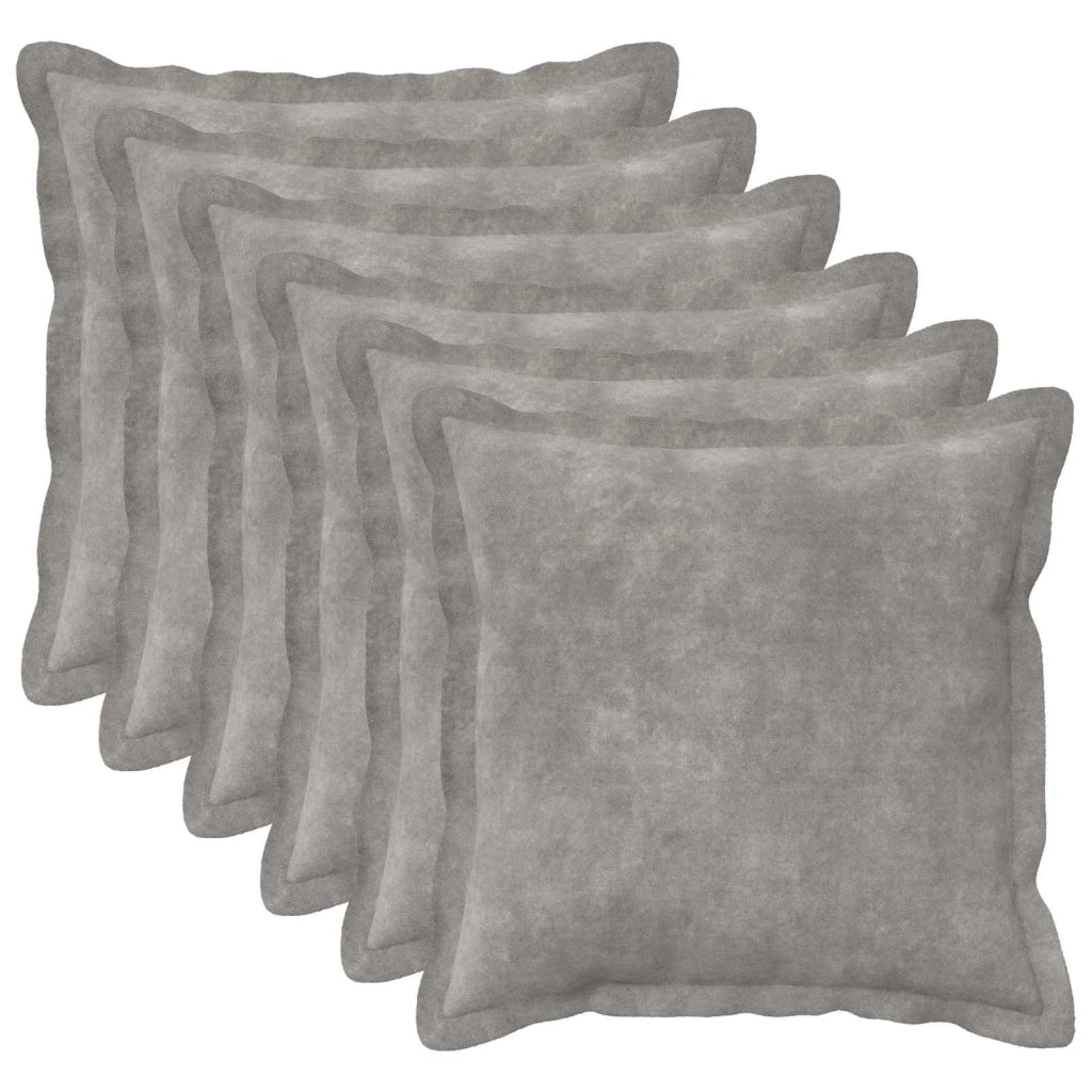 Cuscino 6 pz HOUTEN Grigio Chiaro 40 x 40 cm 932972