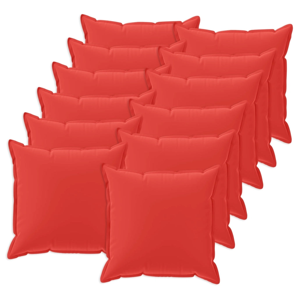 Cuscino 12 pz HOUTEN Rosso 40 x 40 cm Poliestere 933015