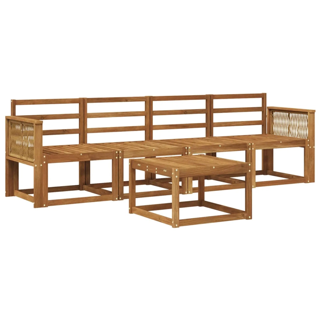 Set di divani da esterno 5 pcs Naturale