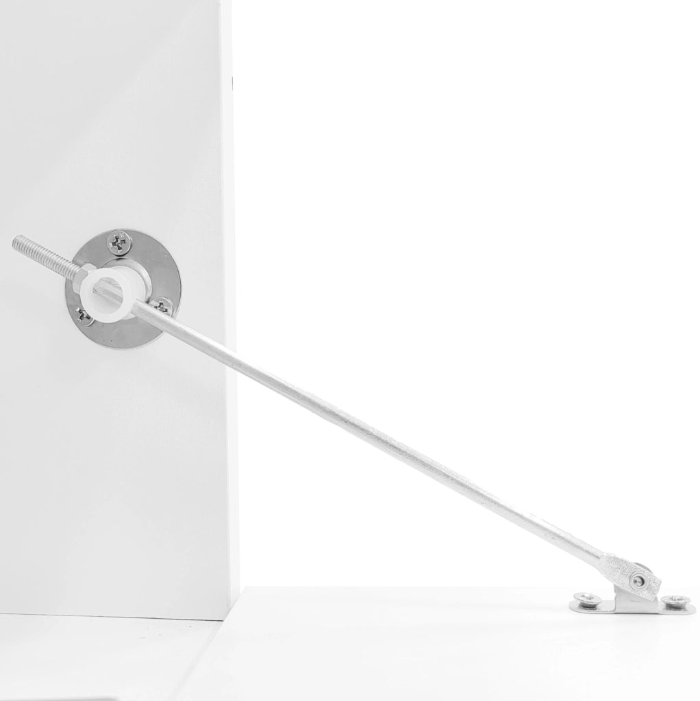 Set soggiorno con mobile TV 181 cm e tavolino da salotto LED bianco lucido HOMVRA