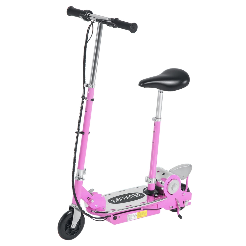Monopattino Elettrico Pieghevole per Bambini 7-12 Anni ¨C Xylo ¨C 120W Rosa Manubrio Regolabile