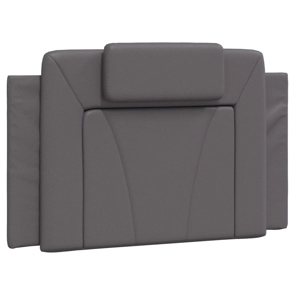 Cuscino Testiera Viana Grigio 80 cm in Similpelle 374763