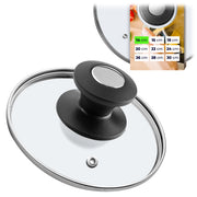 Coperchio in vetro KADAX da 14 cm, universale, resistente al calore, per pentole e padelle.