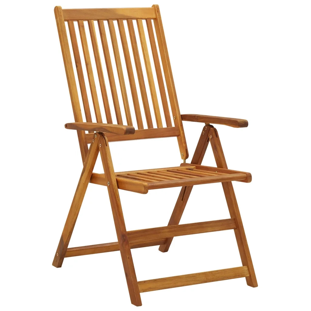 Sedie da Giardino Pieghevoli 6 pz con Cuscini Massello Acacia 3064123