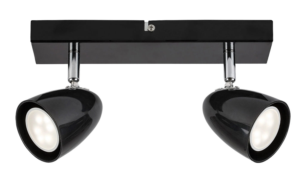 Faretto soffitto Rabalux Perico nero 2xGU10 max 5W