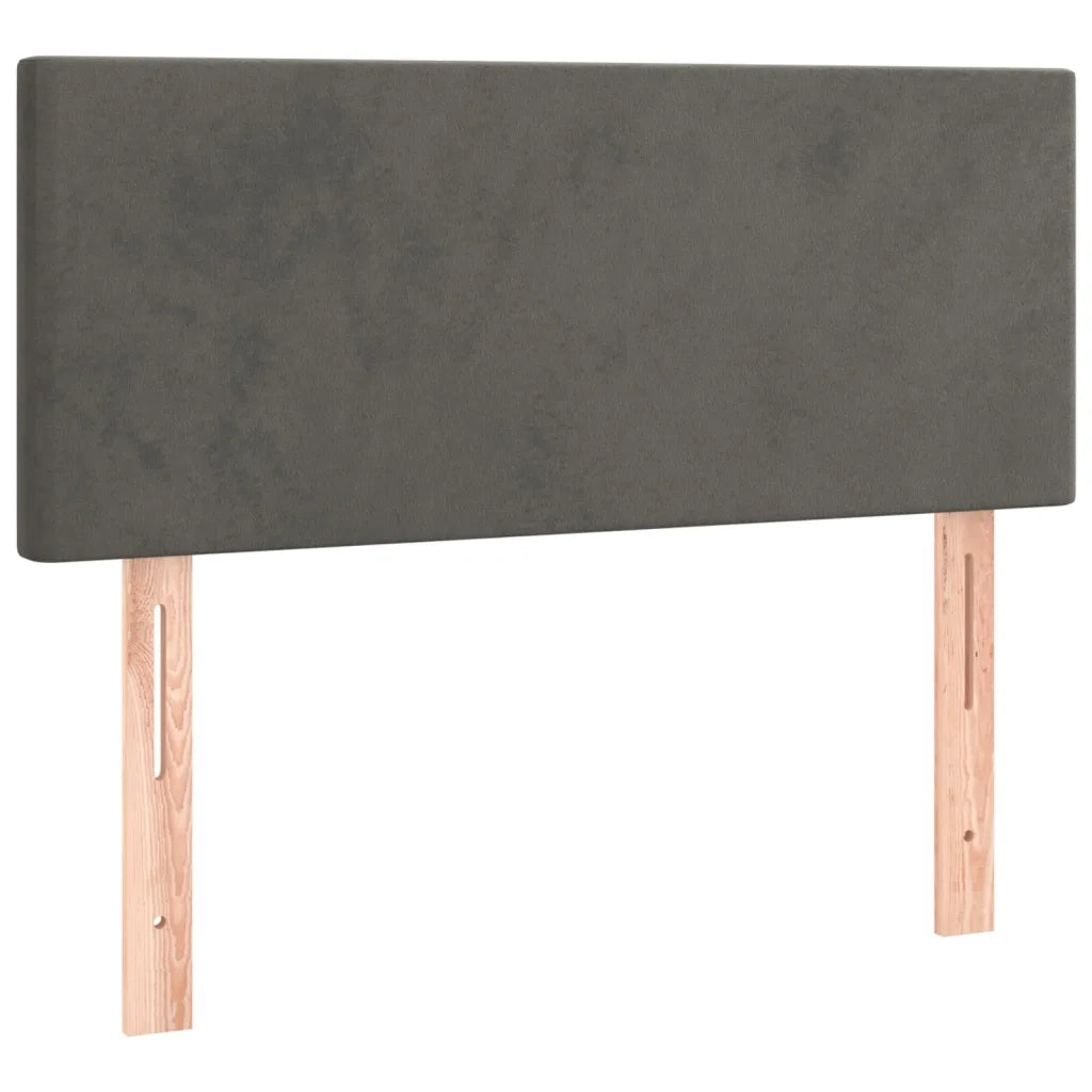 Testiera | Testata Grigio Scuro 90x5x78/88 cm in Velluto