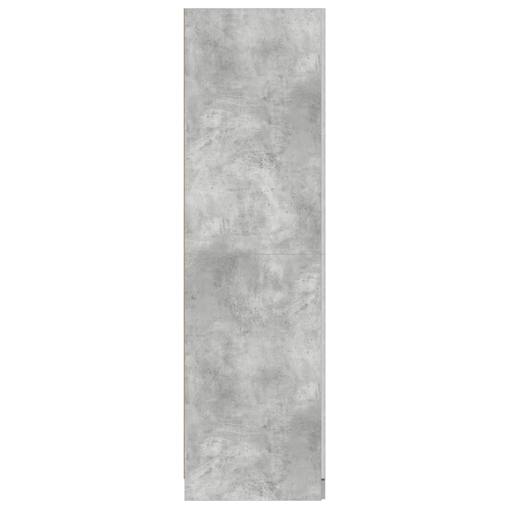 Armadio Grigio Cemento 80x52x180 cm in Legno Multistrato CFW7773552