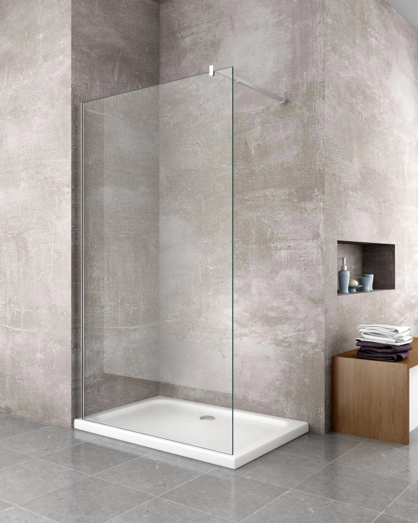 Parete doccia 8 MM Walk in Reversibile Altezza 200 CM 80 regolabile 78-80