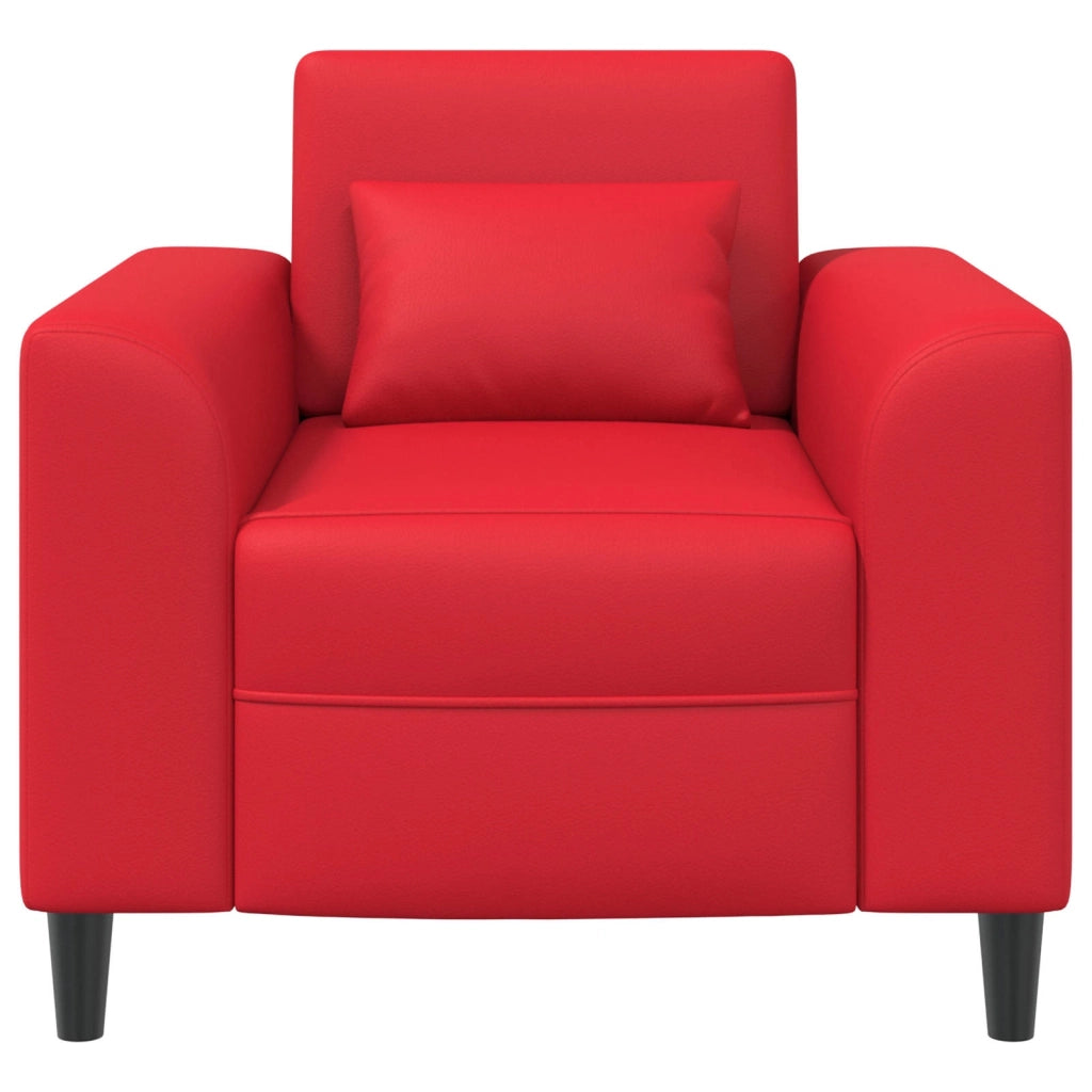 Poltrona Rosso Similpelle 42042471