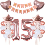 Balloon per 15° compleanno ragazza - Rosa - 1 pezzo