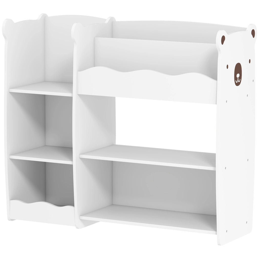 Libreria per bambini con ripiani aperti e scomparti ¨C Zephmum ¨C Bianco
