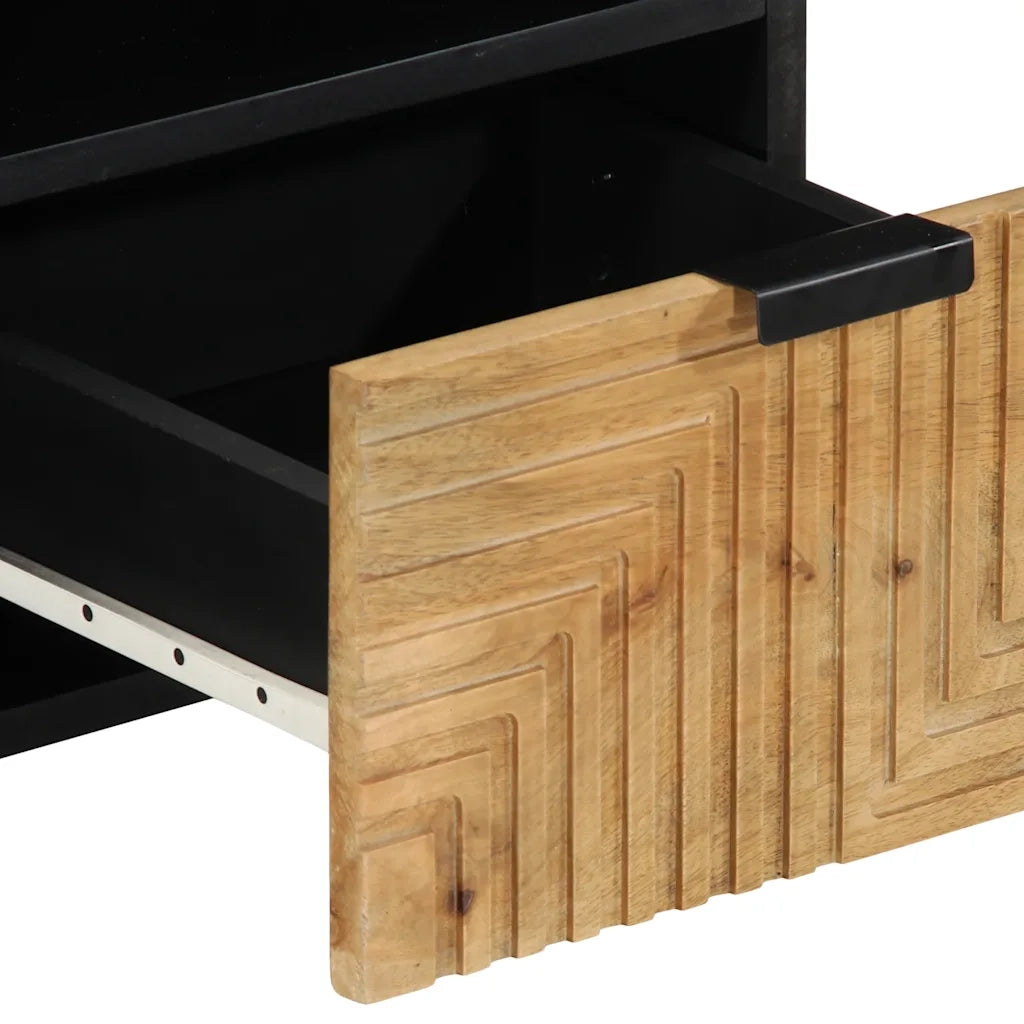 Mobile TV | Armadietto TV | Mobile Porta TV Marrone 100x33x46 cm in Legno Massello di Mango