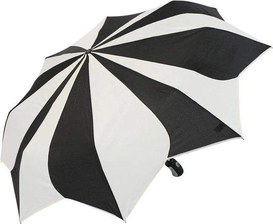 Paraplu automatico pieghevole - nero e bianco