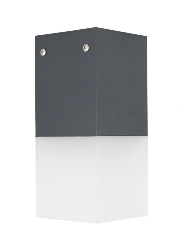 Plafoniera esterna SU-MA Cube 22x10cm E27 grigio IP44