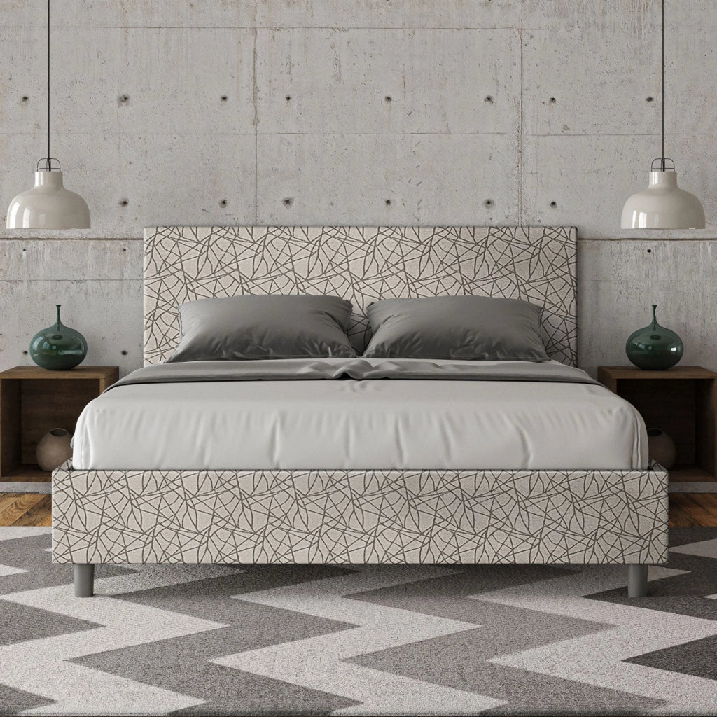Letto Matrimoniale 160x210 cm Senza Rete Adele Era 02 Grigio