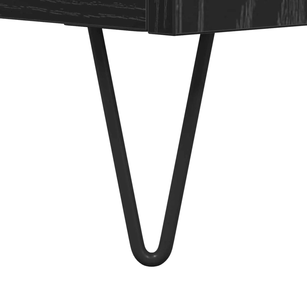Credenza | Madia | Buffet da pranzo | Armadio da pranzo Rovere Nero 40 x 35 x 70 cm Legno multistrato