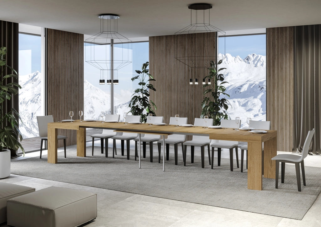 Tavolo allungabile 90x140/400 cm Roxel quercia natura