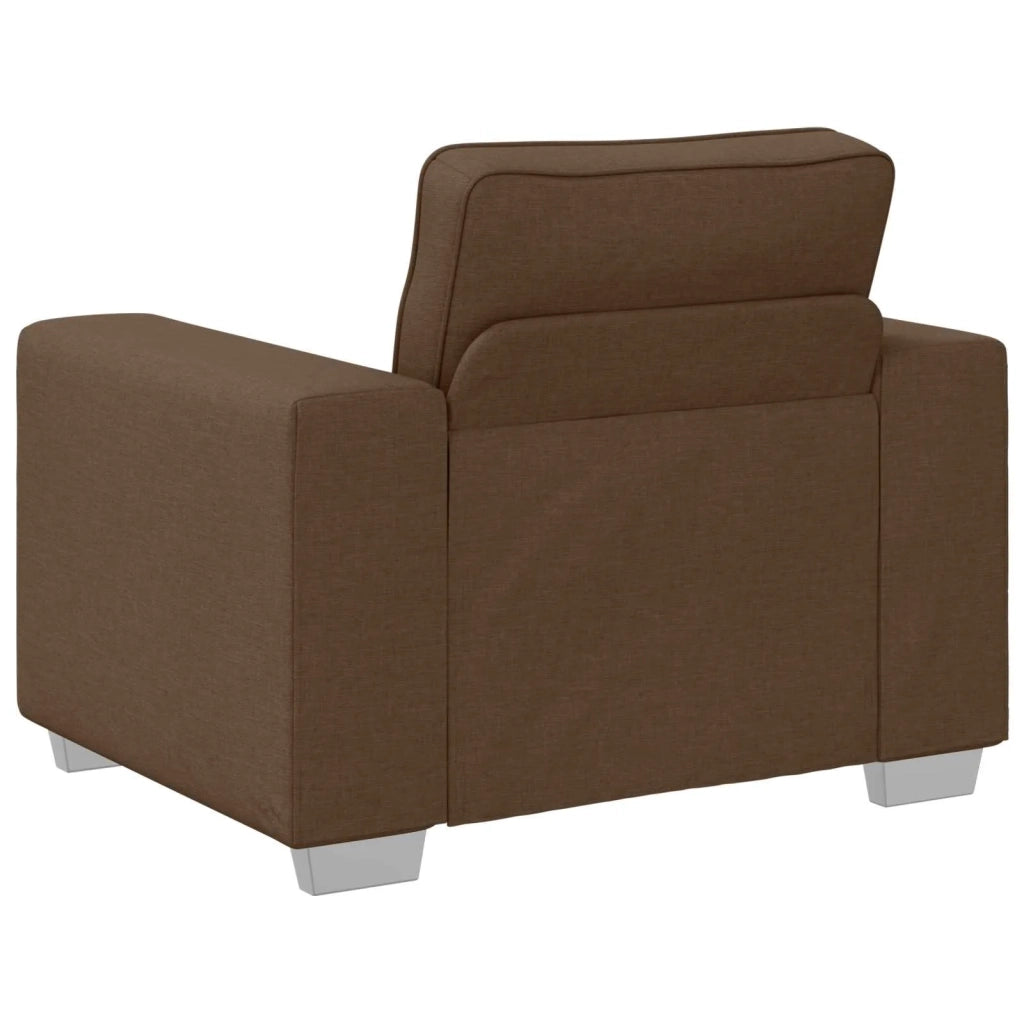 Divano Sedia-Poltrona Sofa Marrone 100 cm Tessuto